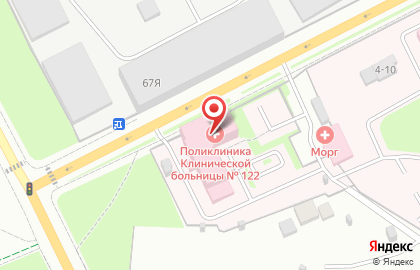 Поликлиника Клиническая больница №122 им. Соколова Л.Г. на карте