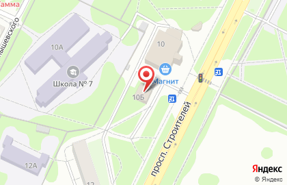 Шторы на проспекте Строителей на карте