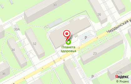 Аптека Планета Здоровья в Перми на карте