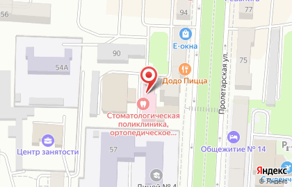Мордовская республиканская стоматологическая поликлиника на Пролетарской улице на карте