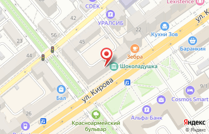 Кафе Dolce Vita в Ленинском районе на карте