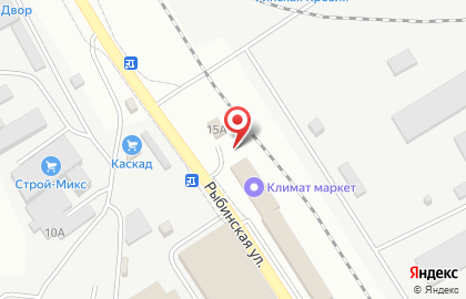 Автокомплекс на Рыбинской улице на карте
