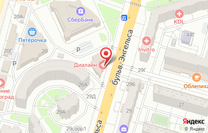 Аптека Диалайн в Красноармейском районе на карте