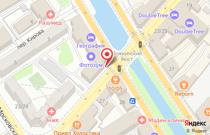 Медицинский центр Гиппократ на улице Чернышевского на карте