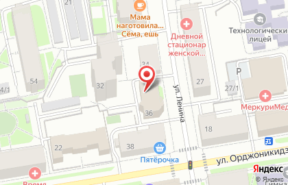 МОЁ кафе на улице Ленина на карте