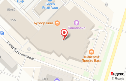 Книжно-канцелярский магазин Буквоед на Пушкинском шоссе на карте
