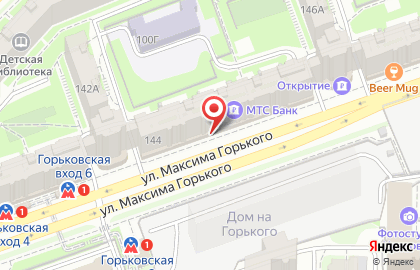 Банкомат БКС Банк на улице Максима Горького на карте