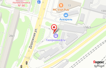 АЗС Газпромнефть на улице Академика Янгеля на карте