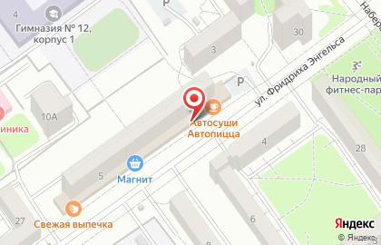 Магазин штор и карнизов в Тамбове на карте
