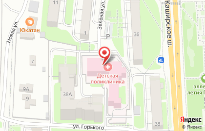 Детская поликлиника Домодедовская центральная городская больница на Каширском шоссе на карте