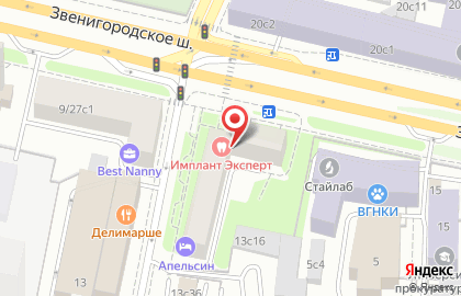 Мини-маркет на Звенигородском шоссе на карте