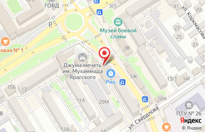 Магазин канцелярских товаров Эрудит в Махачкале на карте
