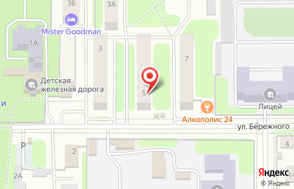Аптека Фармация на улице Бережного в Новомосковске на карте
