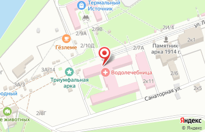 Санаторий Горячий Ключ в Горячем Ключе на карте
