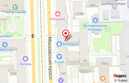 Автор на Московском проспекте на карте