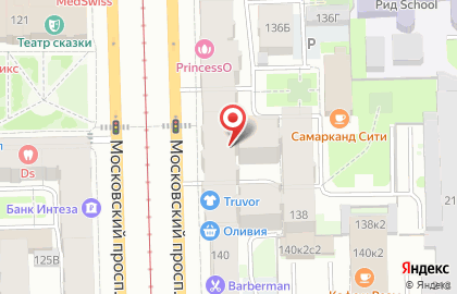 Коралл на Московском проспекте на карте