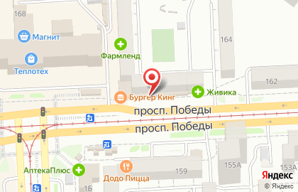 Супермаркет цифровой и бытовой техники DNS на проспекте Победы на карте