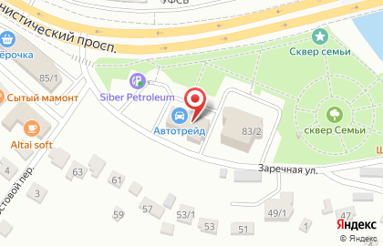 Гостиница Авторейс в Горно-Алтайске на карте