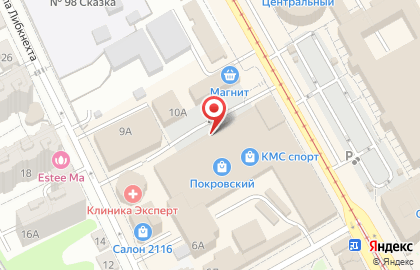 Магазин Домашний очаг в Центральном районе на карте