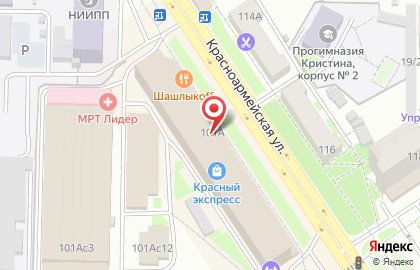 Красный Экспресс на карте