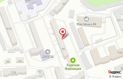 Аптека Курская Фармация на Институтской улице на карте