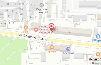 Медицинский центр Очарование на улице Садовое Кольцо на карте