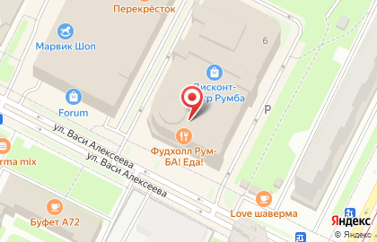 Банкомат Райффайзенбанк на метро Кировский завод на карте
