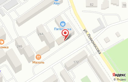 Торговый центр Семь дней на улице Ломоносова на карте