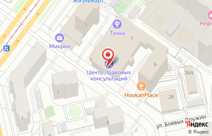 Супермаркет Елисей в Верх-Исетском районе на карте