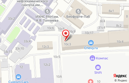 Школа танцев Ты со мной на Ленинском проспекте на карте