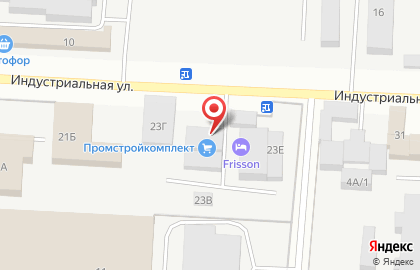ТД Промстройкомплект на Индустриальной улице на карте