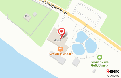 Ресторан Русская Рыбалка в Комарово на карте