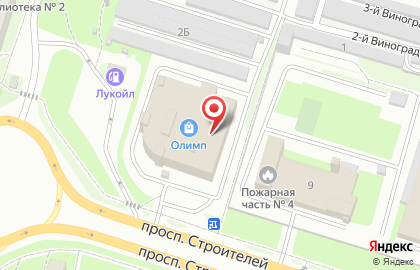 Супермаркет детских товаров Дочки-Сыночки на проспекте Строителей на карте