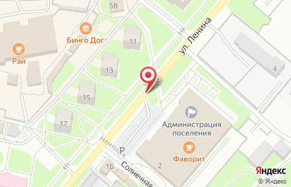 1C на улице Ленина на карте