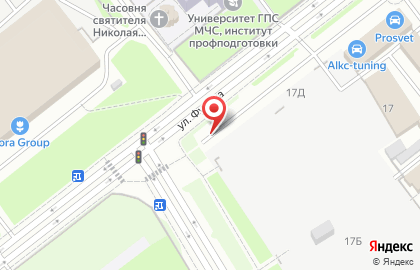 Шиномонтажная мастерская в Фрунзенском районе на карте