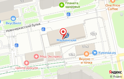Сеть булочных Каравай СВ на Новочеркасском бульваре на карте