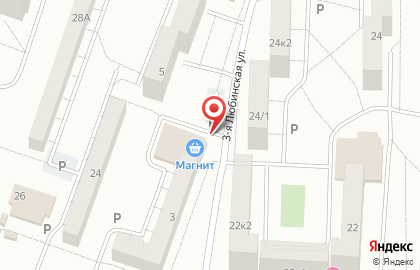 Супермаркет Магнит в Солнечном на карте
