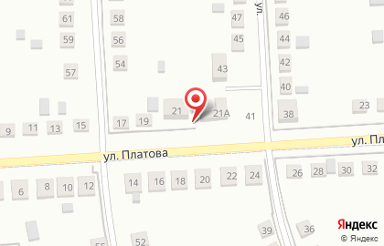 Ценопад на улице Платова на карте