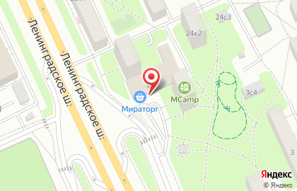 Супермаркет Мираторг в Москве на карте