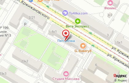 Fineline на улице Кржижановского на карте