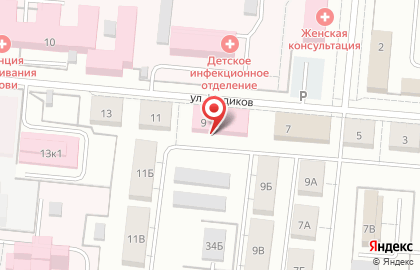 Городская больница в Екатеринбурге на карте
