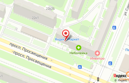 Фирменный магазин Настоящий Вологодский Продукт на проспекте Просвещения на карте