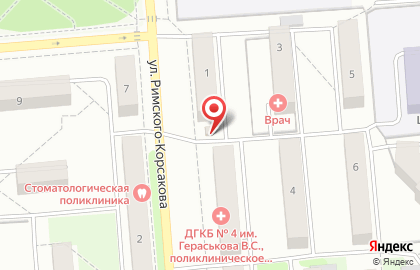 Магазин по продаже фруктов и овощей на улице Римского-Корсакова на карте