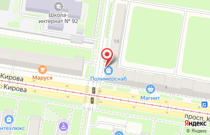 Магазин Полимерснаб в Автозаводском районе на карте