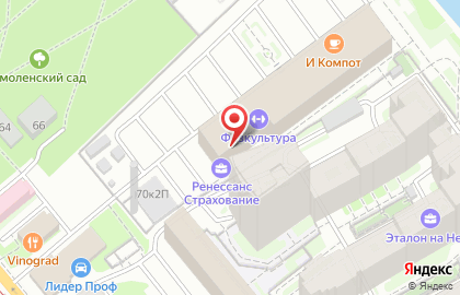 Страховая компания Ренессанс страхование на метро Московские Ворота на карте