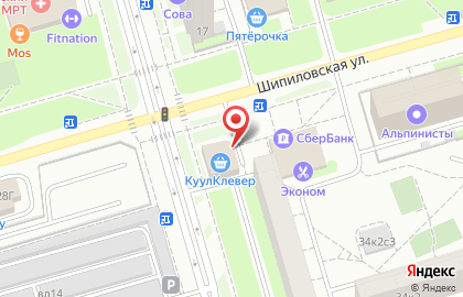 Магазин здорового питания МясновЪ на Шипиловской улице на карте