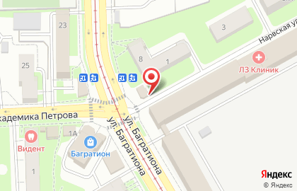 Березка на улице Багратиона на карте