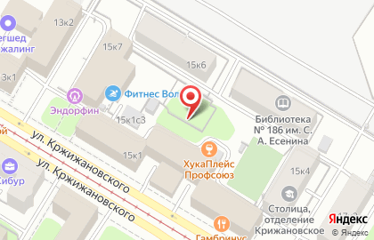 Славянский мир на улице Кржижановского на карте