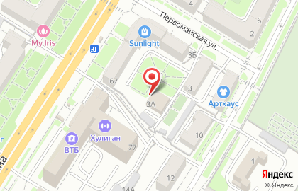Туристическое агентство Меридиан на Первомайской улице на карте