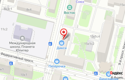 Ветеринарная аптека Дикси на Мартеновской улице на карте